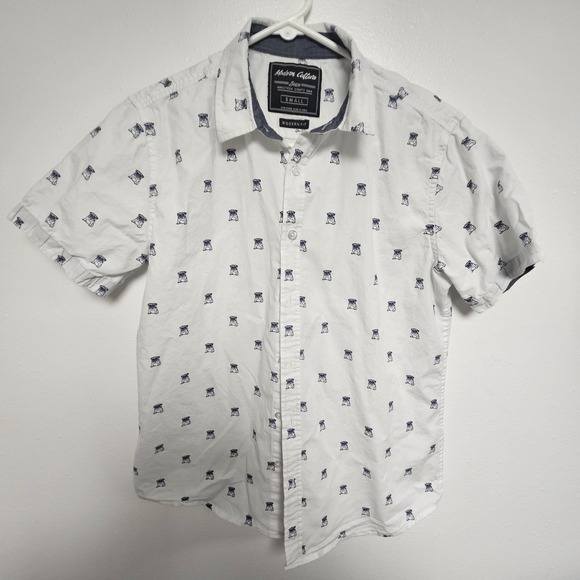 Modern Culture Other - MODERN CULTURE Button Up‎ Mens Small Dog Graphic Pattern Modern Fit